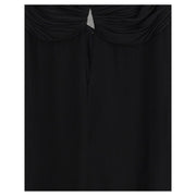 Saint Laurent Black Viscose Casual Dress