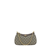 Gucci Brown Cotton Shoulder Bag