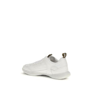 Burberry White Calf Leather Bos Taurus Athletic Sneakers
