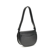 Burberry Black Calf Leather Bos Taurus Shoulder Bag