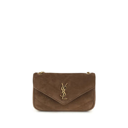 Saint Laurent Brown Leather Shoulder Bag