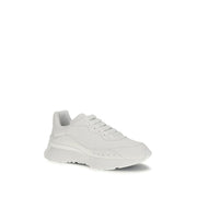 Alexander McQueen White Calf Leather Bos Taurus Chunky Sneakers