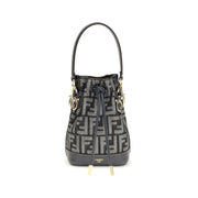 Fendi Blue Fabric Backet Bag