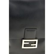 Fendi Black Calf Leather Bos Taurus Backpack