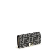 Fendi Blue Cotton Wallet