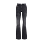 Diesel Black Cotton Bootcut Jeans