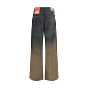 Diesel Multicolor Lyocell Relaxed Fit Jeans