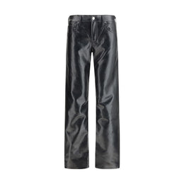 Agolde Black Leather Pants