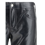 Agolde Black Leather Pants