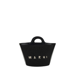 Marni Black Cotton Shoulder Bag