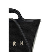 Marni Black Cotton Shoulder Bag