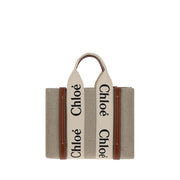Chloé Brown Canvas Handbag