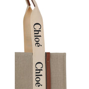 Chloé Beige Linen Shoulder Bag