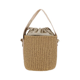 Chloé Beige Raffia Backet Bag