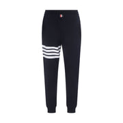 Thom Browne Blue Cotton Joggers (Workout Pants)