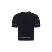 Thom Browne Black Cotton T-Shirt