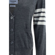 Thom Browne Gray Fleece Wool Polo Shirt
