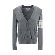 Thom Browne Gray Fleece Wool Polo Shirt