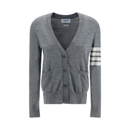 Thom Browne Gray Fleece Wool Polo Shirt