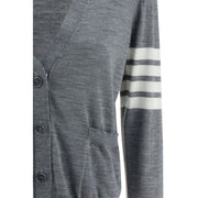 Thom Browne Gray Fleece Wool Polo Shirt