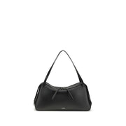 Jil Sander Black Calf Leather Bos Taurus Shoulder Bag
