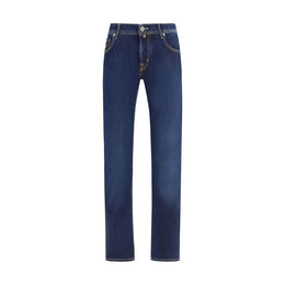 Jacob Cohen Blue Cotton Slim Fit Jeans
