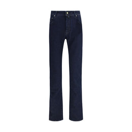 Jacob Cohen Blue Cotton Slim Fit Jeans