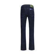 Jacob Cohen Blue Cotton Slim Fit Jeans
