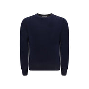 Brunello Cucinelli Blue Fleece Wool Sweatshirt