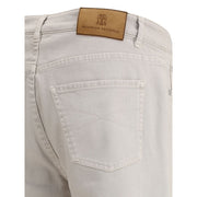 Brunello Cucinelli Beige Cotton Jeans Denim