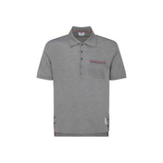 Thom Browne Gray Cotton Polo Shirt