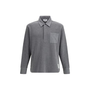 Thom Browne Gray Cotton Polo Shirt