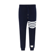 Thom Browne Blue Cotton Casual Pants