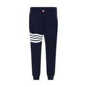 Thom Browne Blue Cotton Casual Pants