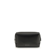 Marni Black Calf Leather Bos Taurus Shoulder Bag