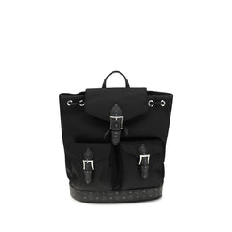 MCM Black Nylon Backpack