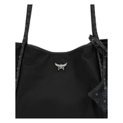 MCM Black Fabric Shoulder Bag