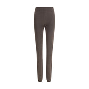 Rick Owens Gray Fleece Wool Leggings