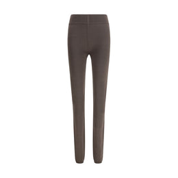 Rick Owens Gray Fleece Wool Leggings
