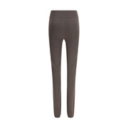 Rick Owens Gray Fleece Wool Leggings