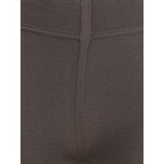 Rick Owens Gray Fleece Wool Leggings