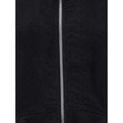Rick Owens Black Fleece Wool Biker Jacket