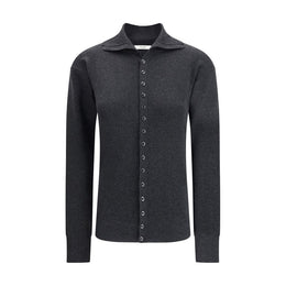 Lemaire Gray Wool Cardigan