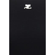 Courrèges Black Cotton T-Shirt