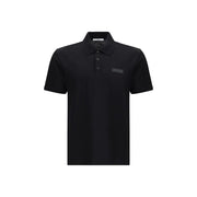 Givenchy Black Cotton Polo Shirt