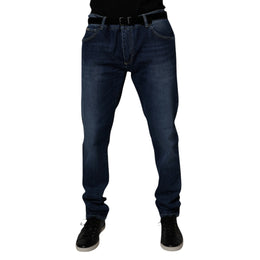 Dolce & Gabbana Blue Washed Cotton Stretch SkinnyDenim Jeans