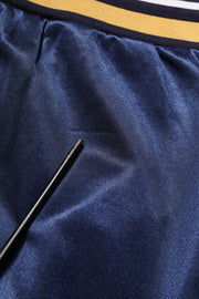 Dolce & Gabbana Blue Nylon Jogger Mid Waist Trouser Pants