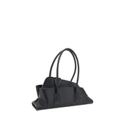 The Attico Black Calf Leather Bos Taurus Shoulder Bag