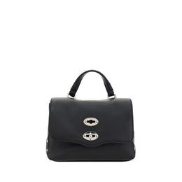 Zanellato Black Calf Leather Bos Taurus Shoulder Bag