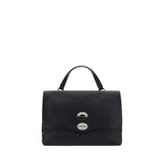 Zanellato Black Calf Leather Bos Taurus Shoulder Bag